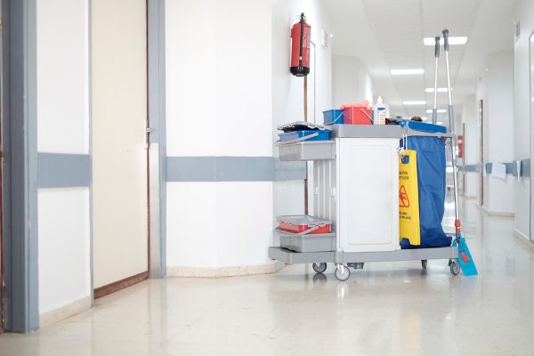 Hospital,Trolley,With,Cleaning,Material,Against,Covid-19