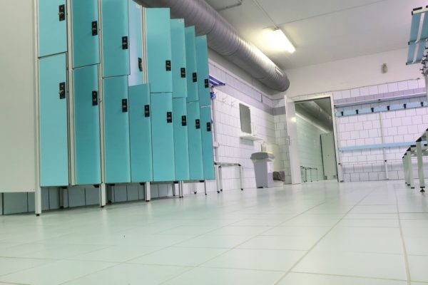 Lockers,In,Empty,Locker,Room,At,Sports,Club.,Fitness,Center